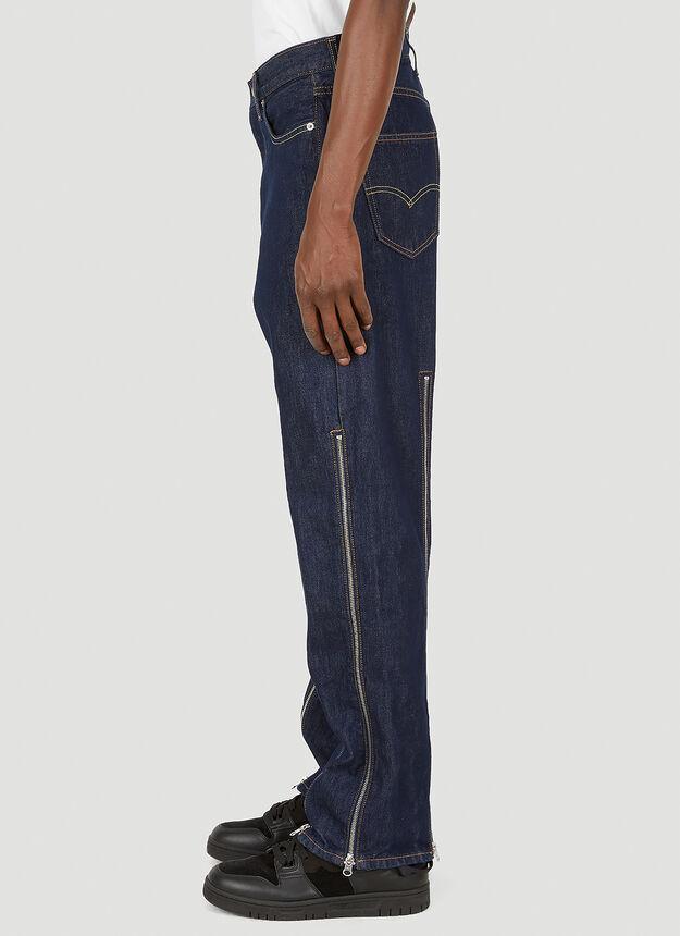 商品Levi's|x Levi's Zipper Straight Leg Jeans in Blue,价格¥3922,第5张图片详细描述