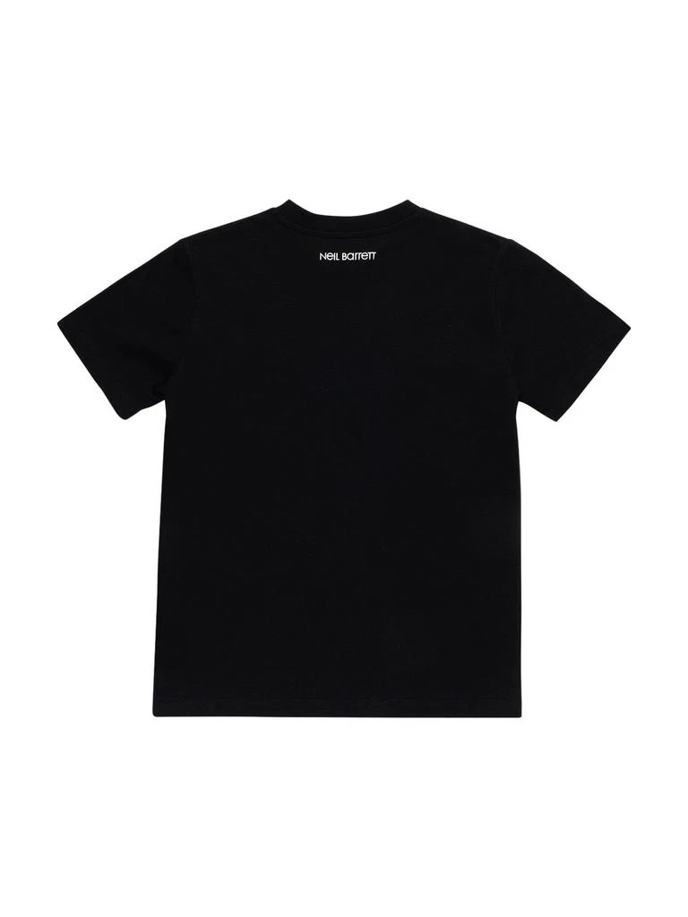 商品Neil Barrett|Thunder Print Cotton Jersey T-shirt,价格¥353,第2张图片详细描述