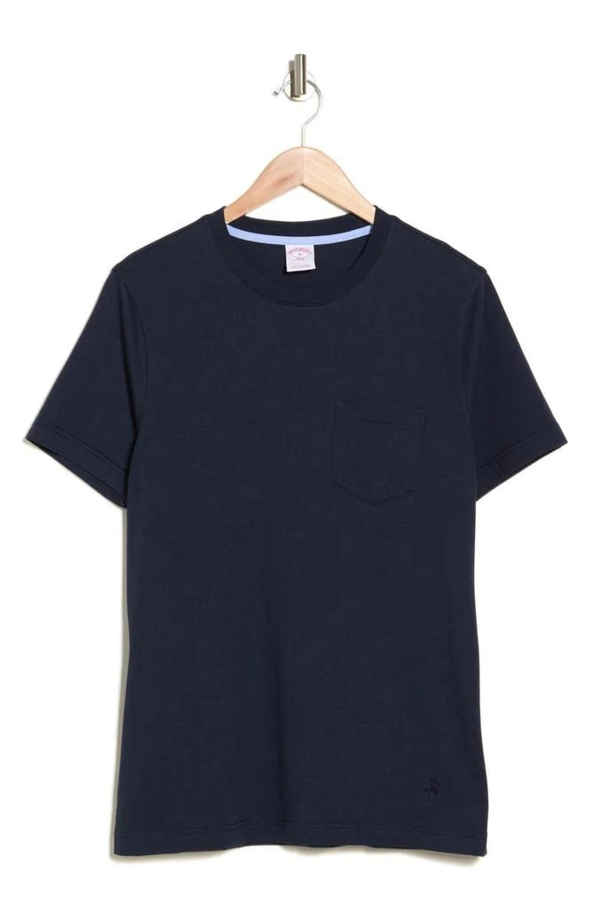 商品Brooks Brothers|Cotton Jersey Knit Pocket T-Shirt,价格¥184,第3张图片详细描述