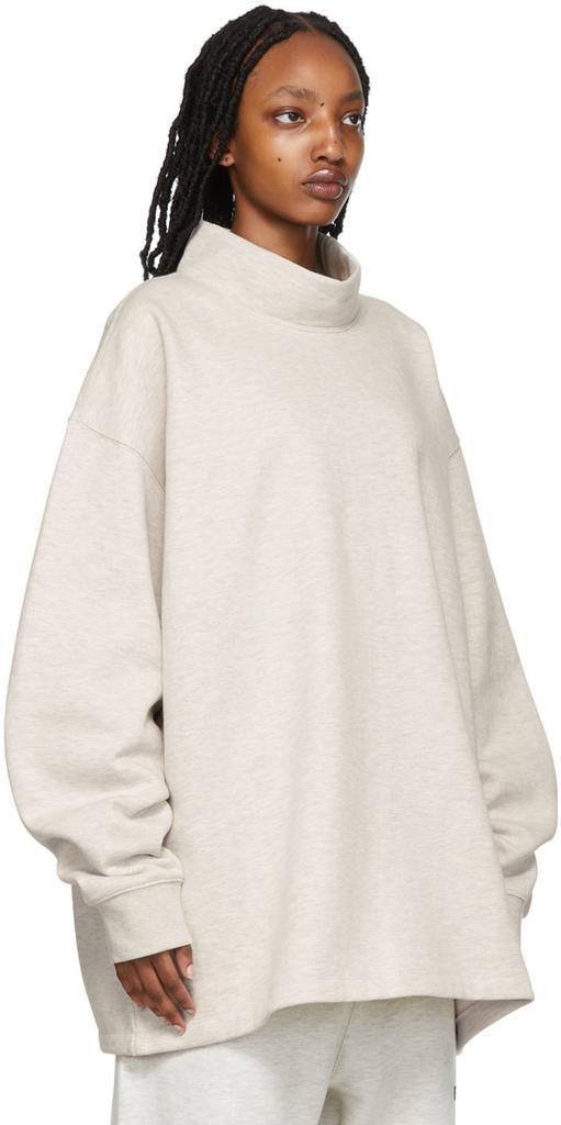 商品Essentials|Off-White Relaxed Mock Neck Sweatshirt,价格¥602,第4张图片详细描述