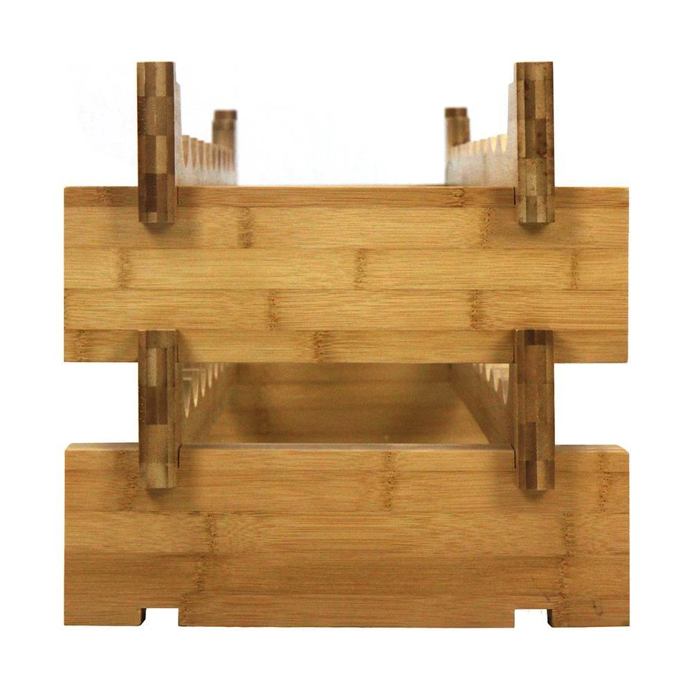 商品Oceanstar|18-Bottle Stackable Bamboo Wine Rack,价格¥529,第4张图片详细描述