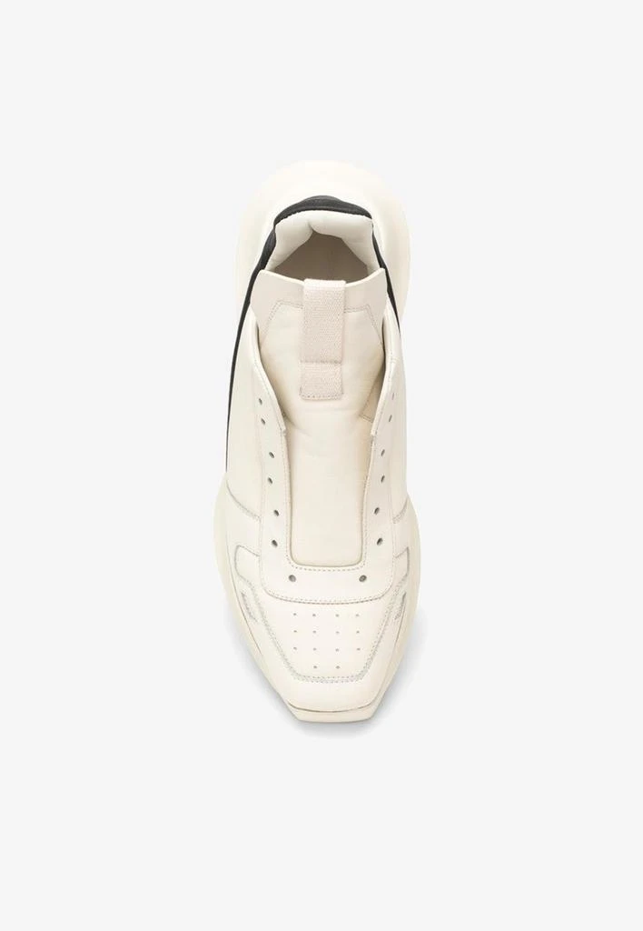 商品Rick Owens|Geth Geo Leather Low-Top Sneakers,价格¥7099,第4张图片详细描述