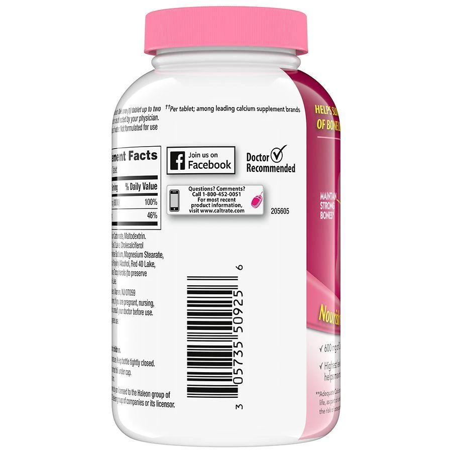 商品Caltrate|Calcium and Vitamin D Supplement Tablets,价格¥206,第2张图片详细描述