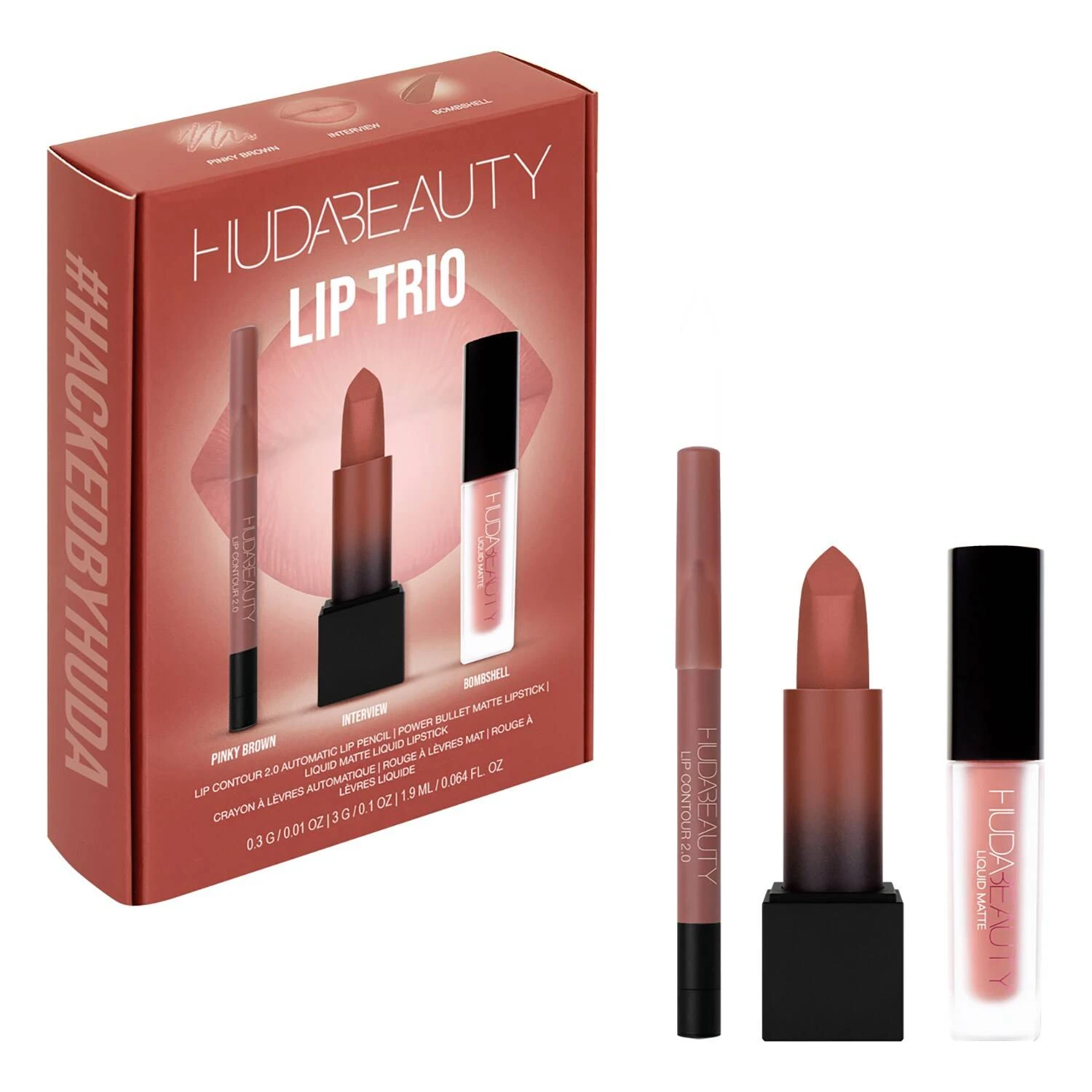 商品Huda Beauty|Huda Beauty 唇部彩妆套装 Bombshell,价格¥270,第1张图片