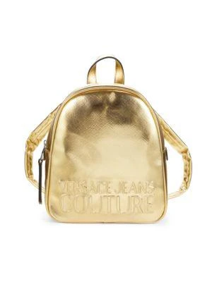 商品Versace|Logo Embossed Patent Leather Backpack,价格¥1199,第1张图片