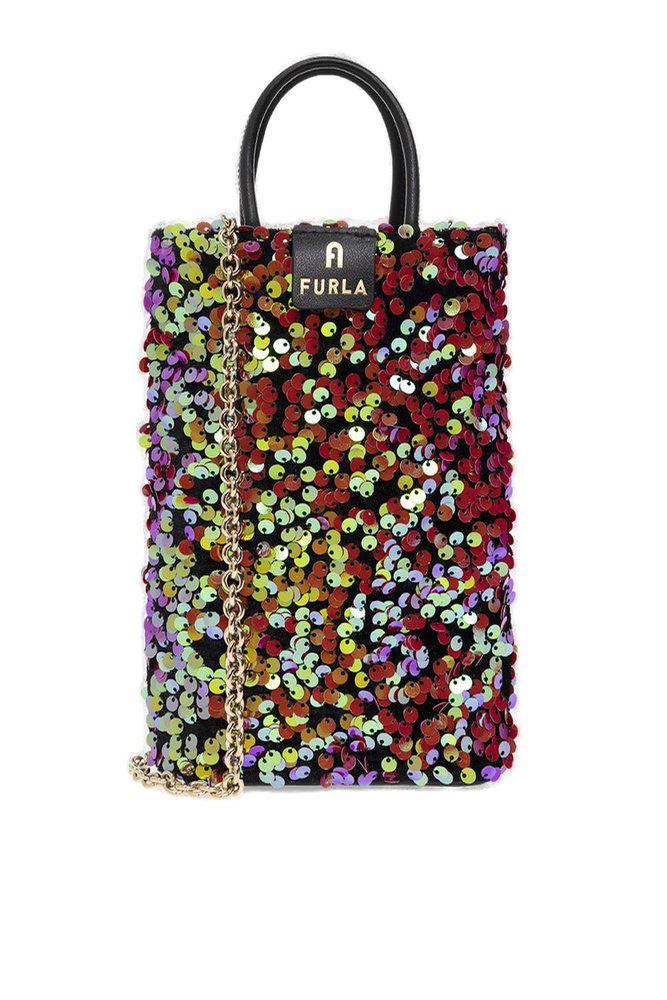 Furla Sequin-Embellished Mini Tote Bag商品第1张图片规格展示