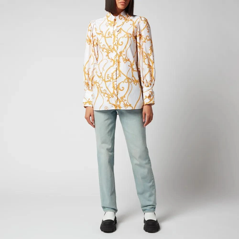 商品Ganni|Ganni Women's Printed Cotton Poplin Shirt,价格¥457,第3张图片详细描述