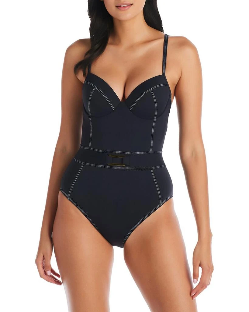 商品Bleu Rod Beattie|A Fine Line Underwire One-Piece,价格¥475,第1张图片