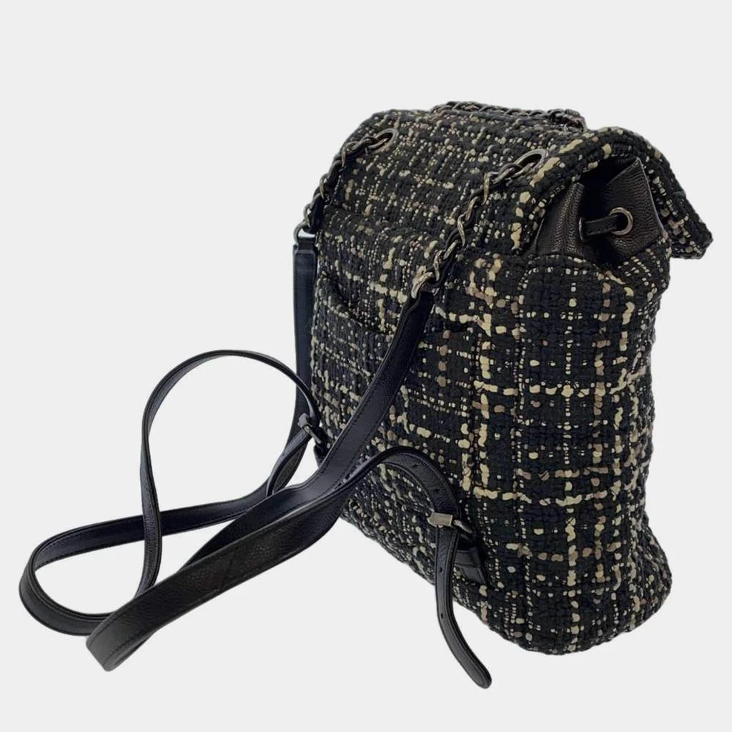 商品[二手商品] Chanel|Chanel Black Tweed Urban Spirit Tweed Backpack,价格¥26137,第2张图片详细描述