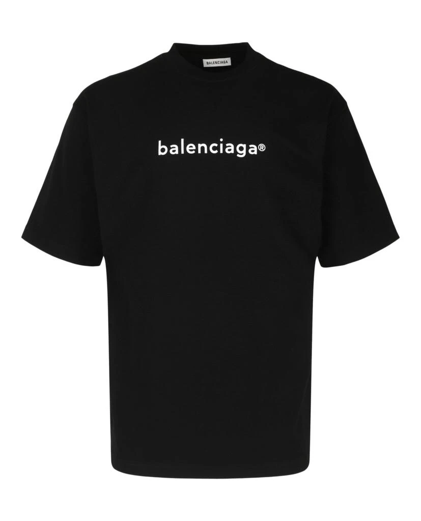 商品Balenciaga|Logo Printed Short Sleeve Shirt,价格¥2326,第1张图片