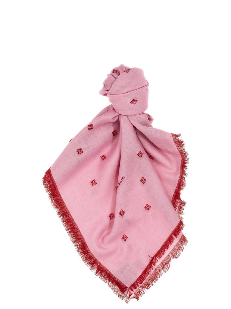 商品Givenchy|Plumetis Scarves, Foulards Pink,价格¥2936,第1张图片