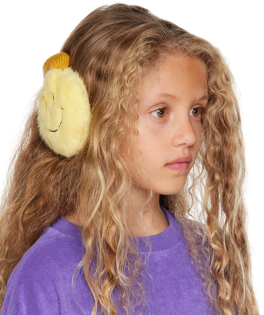 商品maed for mini|Kids Yellow Smiley Sweeper Earmuffs,价格¥219,第2张图片详细描述