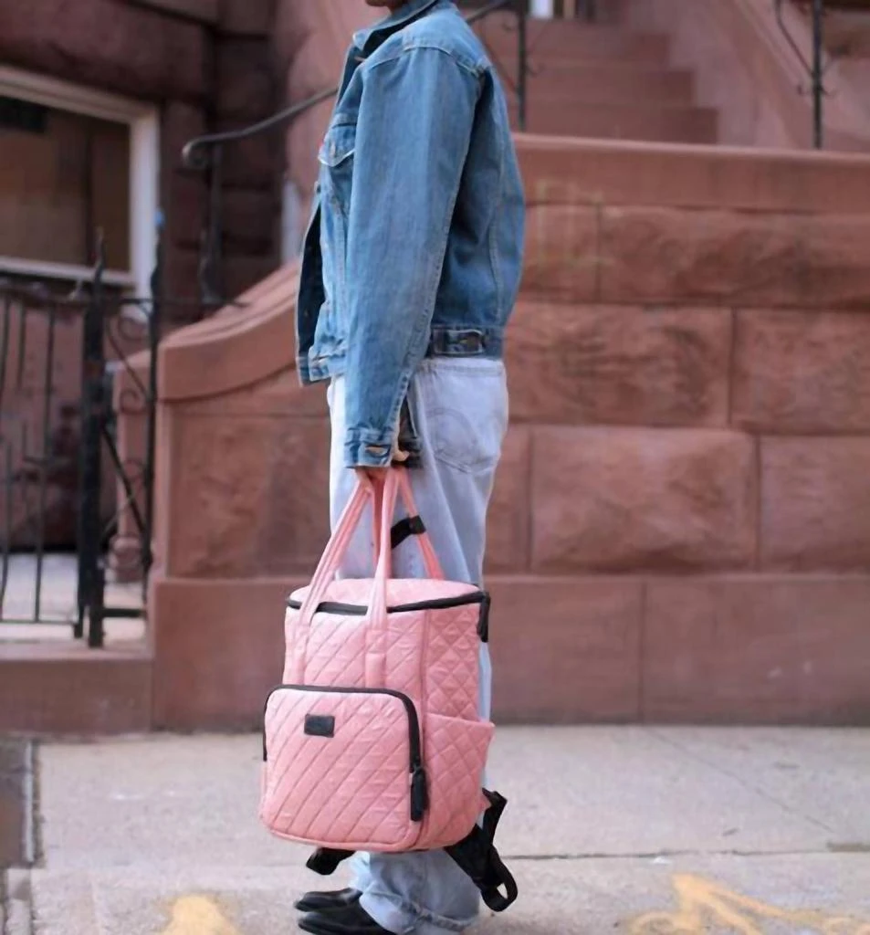 商品7AM Enfant|London Diaper Backpack In Rose Dawn,价格¥564,第2张图片详细描述