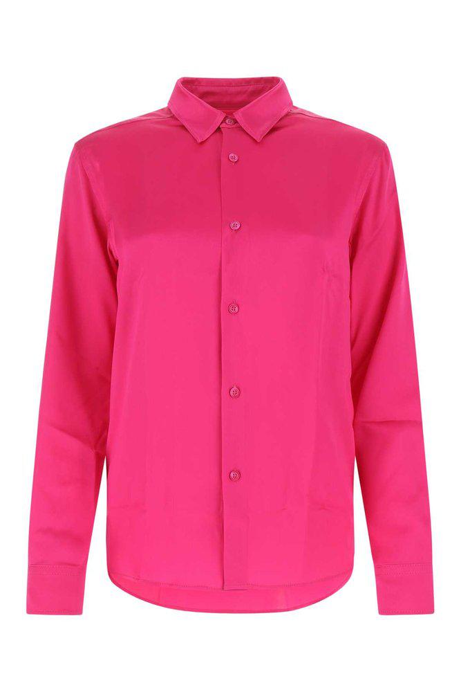 AMI Long-Sleeve Buttoned Shirt商品第1张图片规格展示