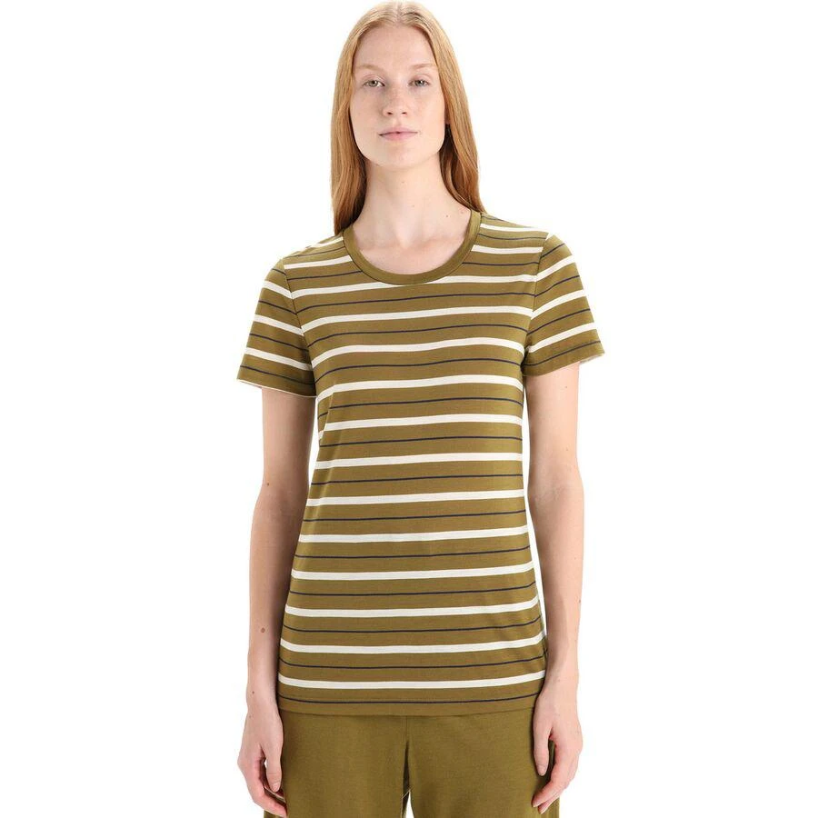 商品Icebreaker|Wave Stripe Short-Sleeve T-Shirt - Women's,价格¥351,第1张图片