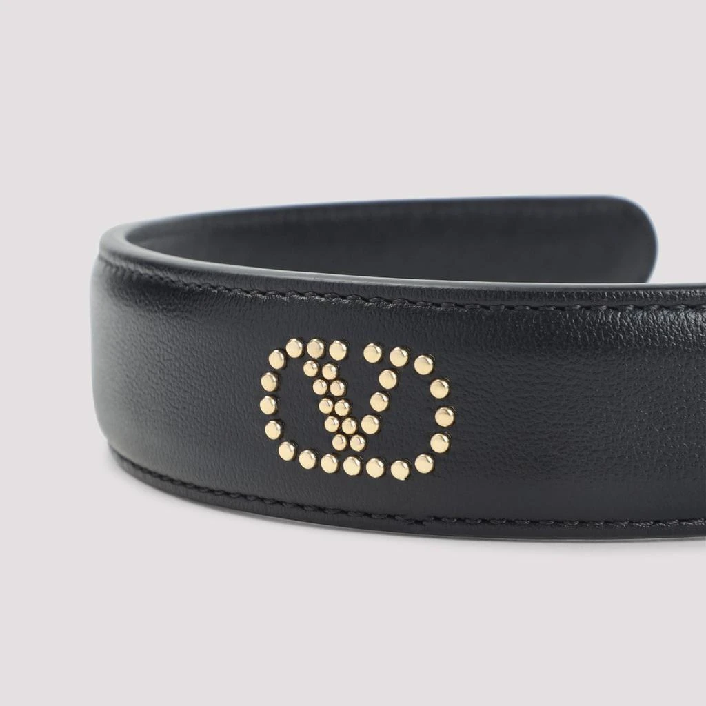 商品Valentino|Leather Black Hair Band,价格¥3521,第3张图片详细描述