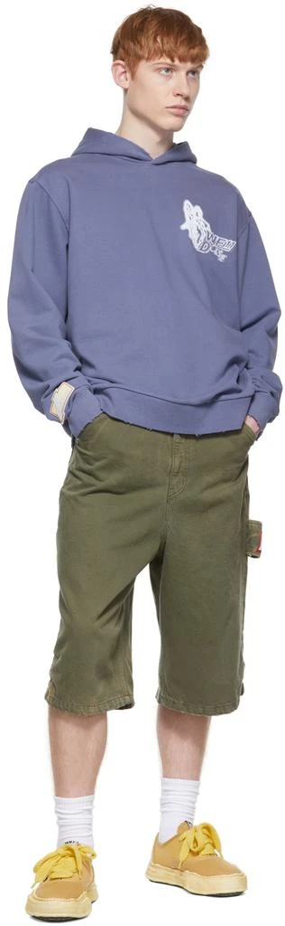 商品We11done|Blue Cotton Hoodie,价格¥963,第4张图片详细描述