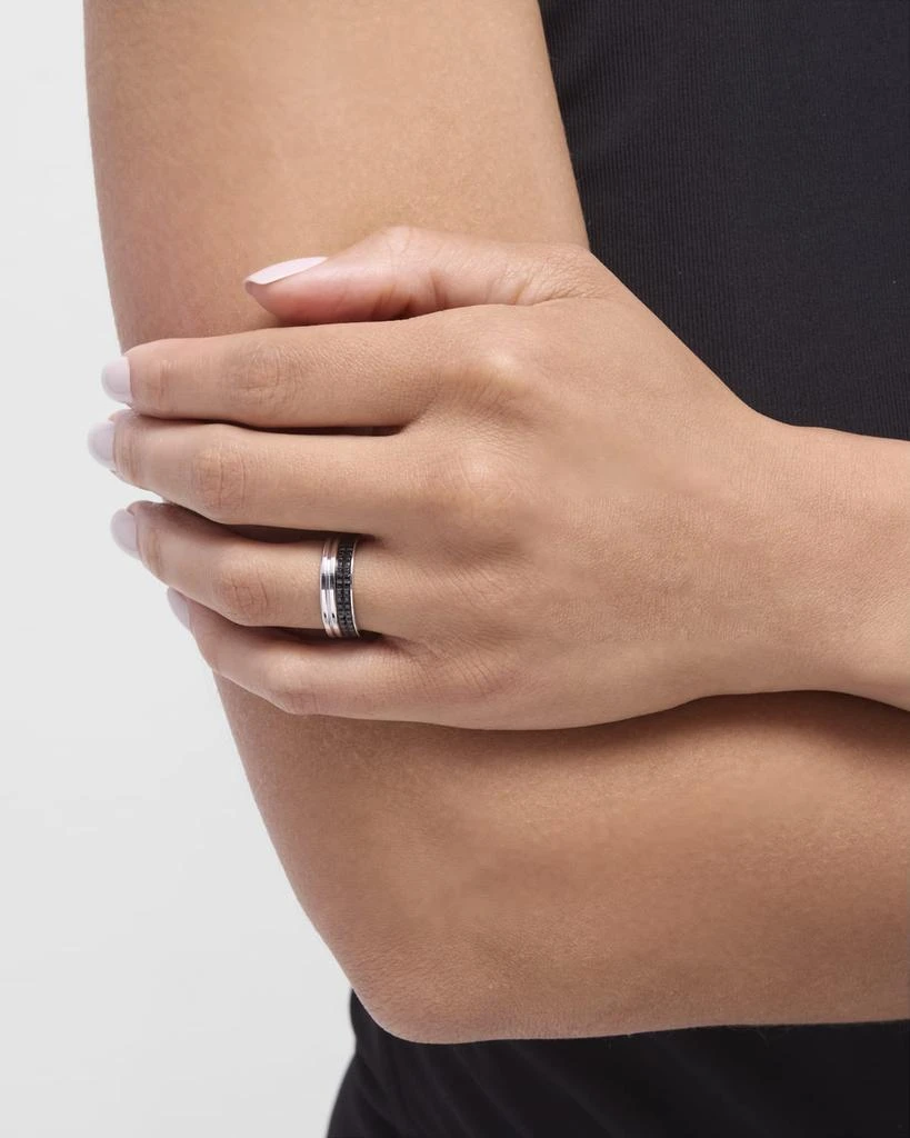 商品Boucheron|Quatre 18K White Gold Black Edition Large Ring,价格¥28186,第2张图片详细描述