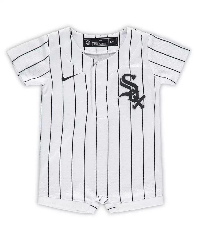 商品NIKE|Newborn and Infant Boys and Girls White Chicago White Sox Official Jersey Romper,价格¥300,第1张图片