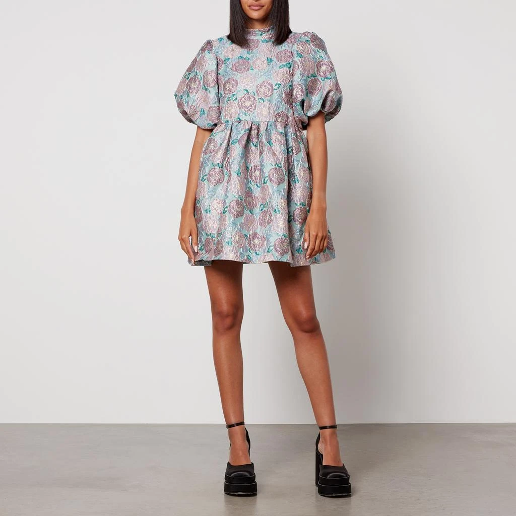 商品Sister Jane|Sister Jane Dream Iceland Poppy Floral-Brocade Mini Dress,价格¥1034,第3张图片详细描述