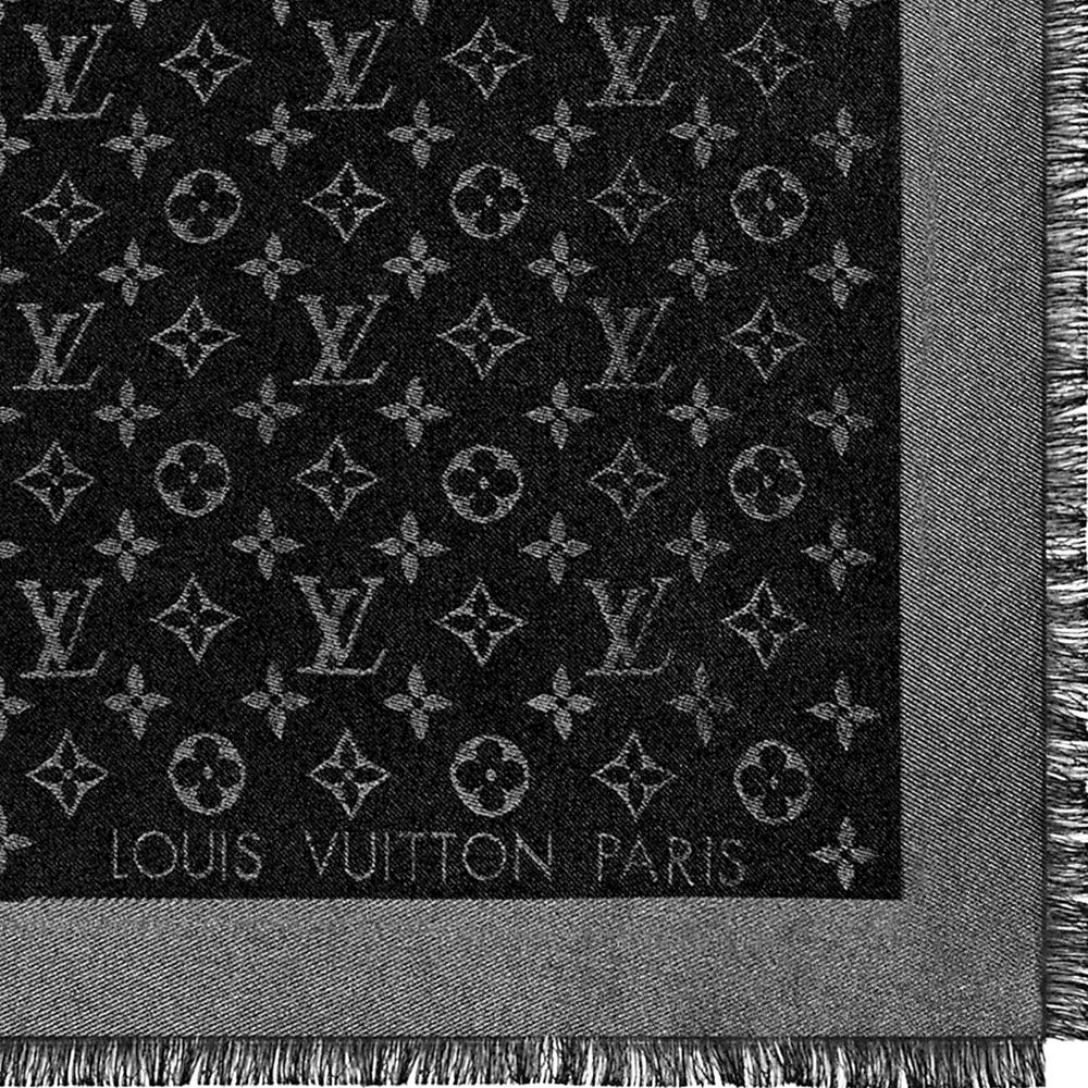 商品[二手商品] Louis Vuitton|Louis Vuitton Black Monogram Shine Shawl,价格¥3551,第4张图片详细描述