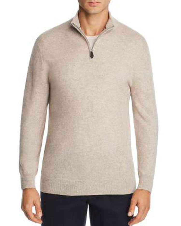 商品The Men's Store at Bloomingdale's|Cashmere Half-Zip Sweater 男式立领拉链羊绒衫,价格¥674,第1张图片