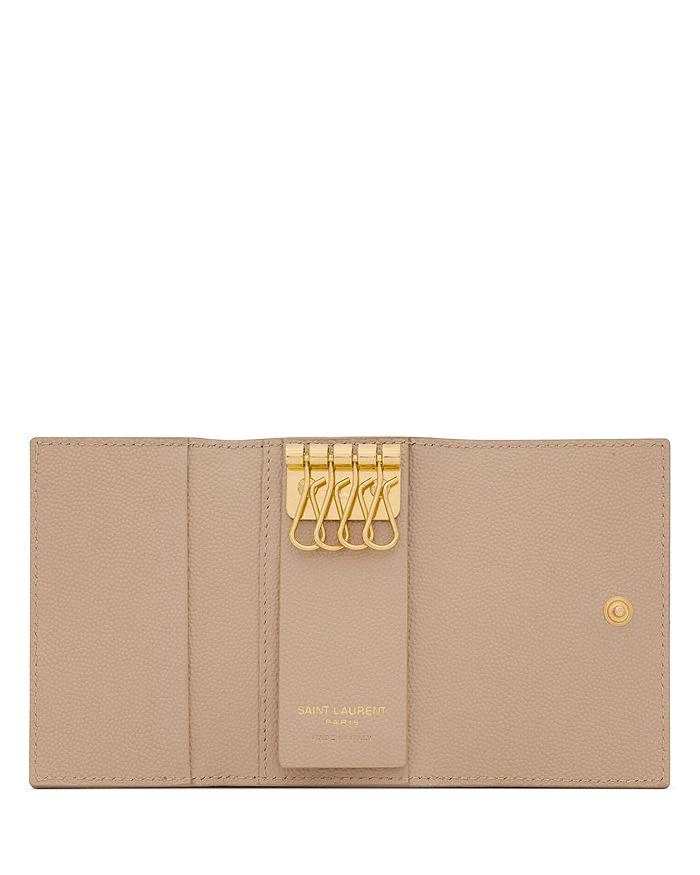 商品Yves Saint Laurent|Cassandre Slim Key Case in Grain De Poudre Embossed Leather,价格¥3026,第2张图片详细描述