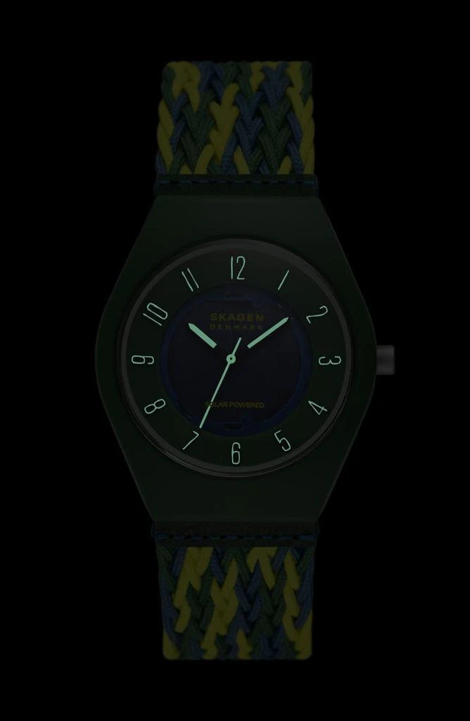 商品Skagen|Sams Series Solar Powered Woven Strap Watch, 37mm,价格¥749,第5张图片详细描述