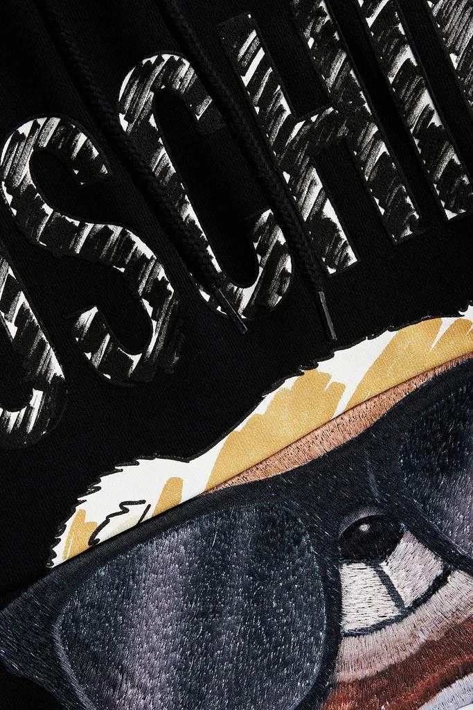 商品Moschino|Printed French cotton-terry hooded mini dress,价格¥2736,第4张图片详细描述