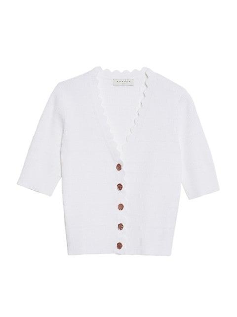 Cecil Decorative-Button Knit Cardigan商品第1张图片规格展示