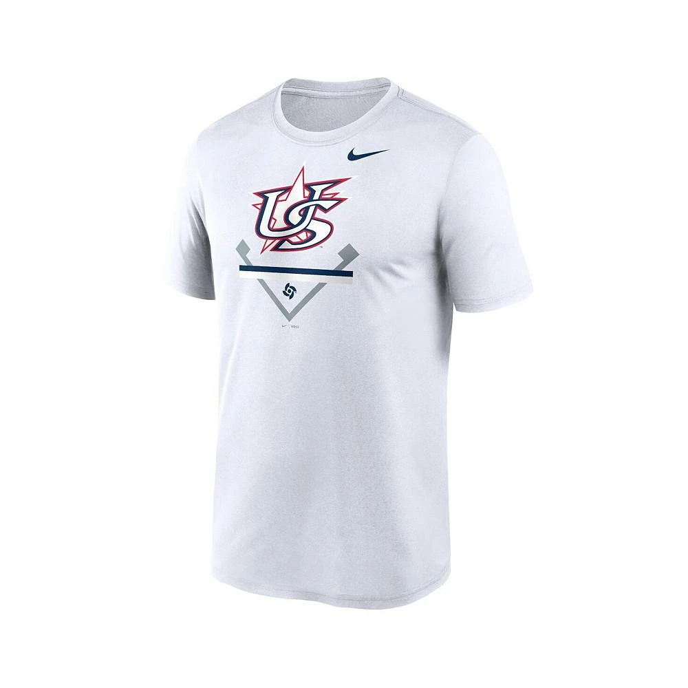 商品NIKE|Men's White USA Baseball 2023 World Baseball Classic Icon Legend T-shirt,价格¥298,第2张图片详细描述