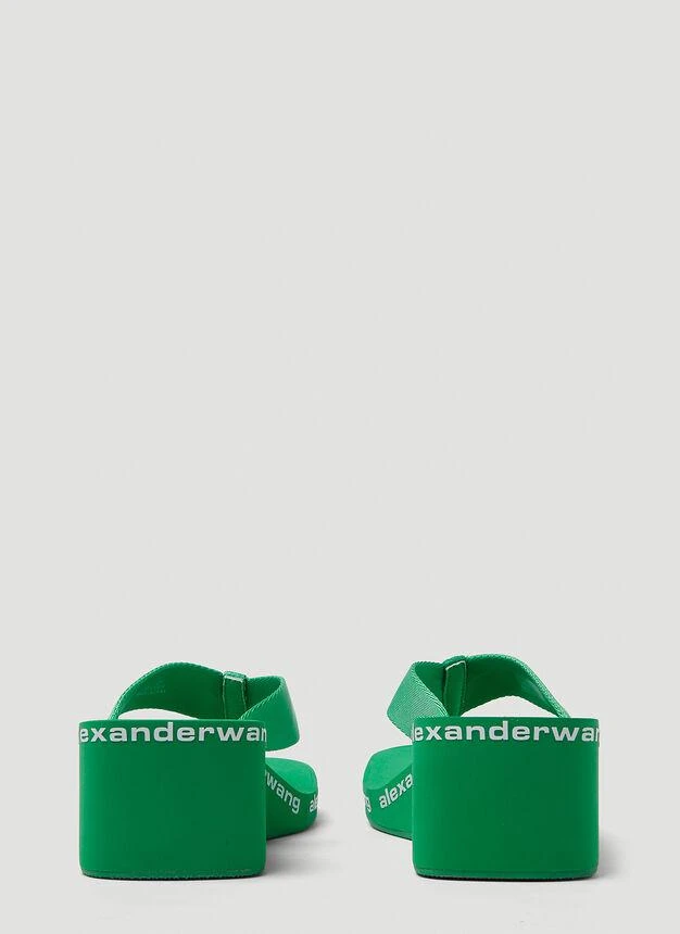 商品Alexander Wang|AW Wedge Flip Flops in Green,价格¥1291,第4张图片详细描述