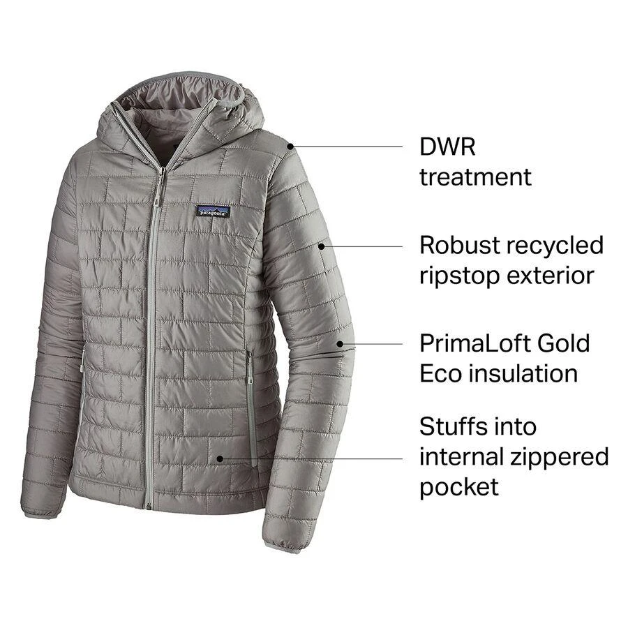 商品Patagonia|Nano Puff Hooded Insulated Jacket - Women's,价格¥1150,第2张图片详细描述