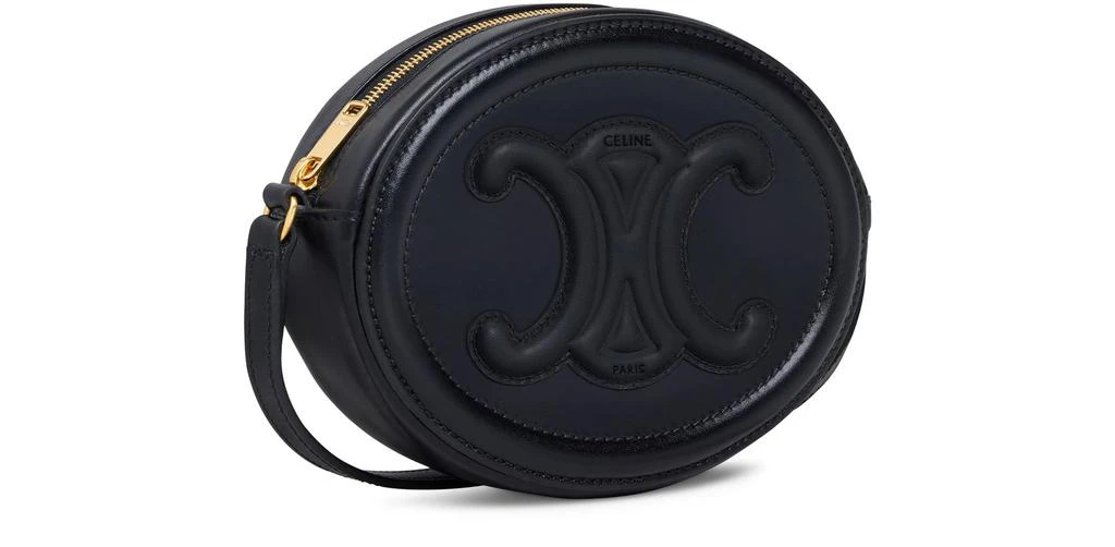 商品Celine|Crossbody oval Triomphe purse in smooth calfskin,价格¥10882,第2张图片详细描述