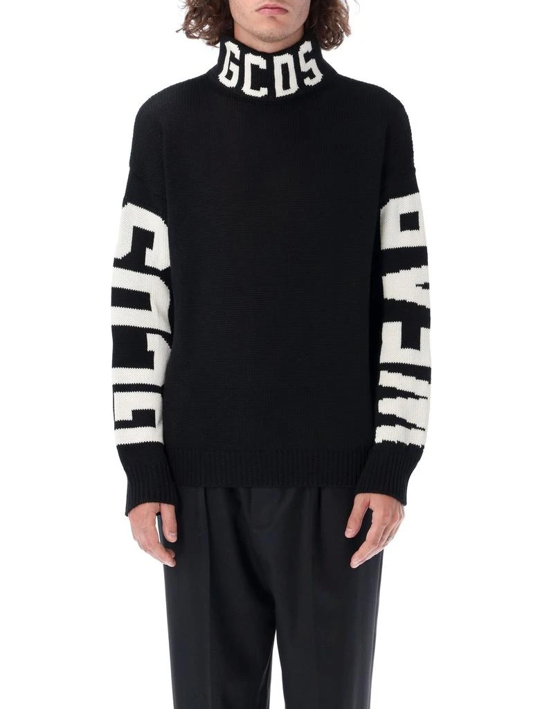 商品GCDS|GCDS Logo Intarsia High Neck Jumper,价格¥2080,第1张图片