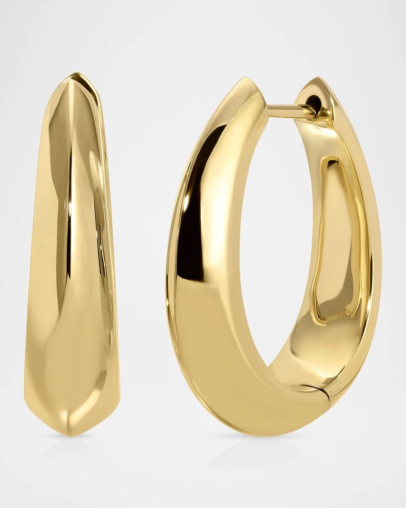 商品Anita Ko|18K Yellow Gold Plain Oval Hoop Earrings,价格¥50762,第1张图片