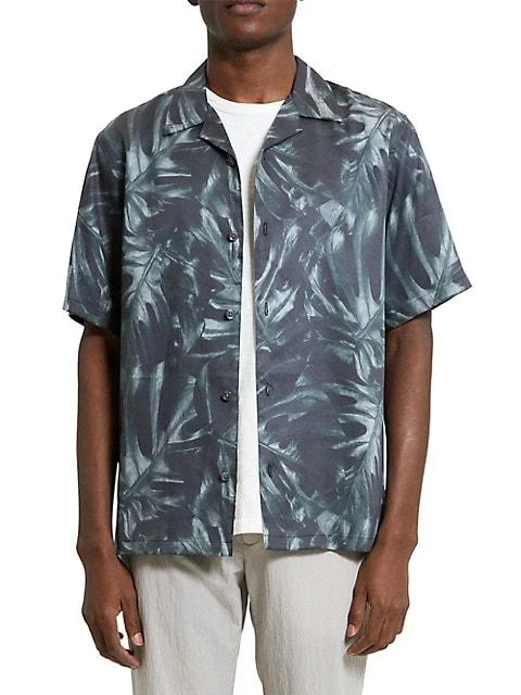 商品Theory|Noll Bold Palm Shirt,价格¥371,第2张图片详细描述