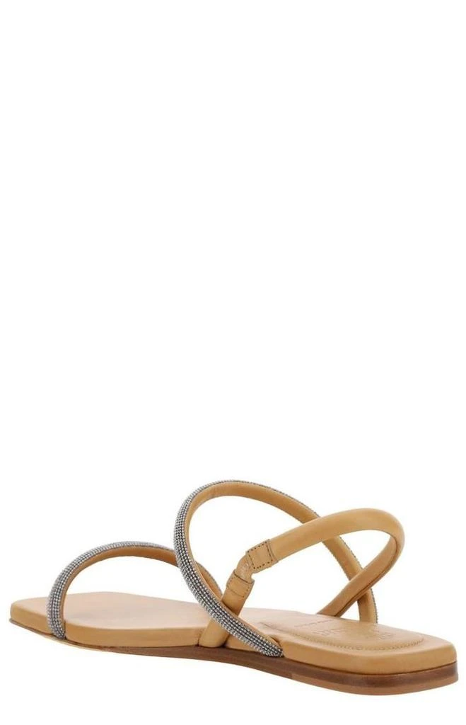 商品Brunello Cucinelli|Brunello Cucinelli Embellished Slingback Sandals,价格¥6132,第3张图片详细描述