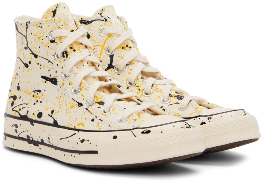 商品Converse|Off-White Paint Splatter Chuck 70 Hi Sneakers,价格¥269,第4张图片详细描述