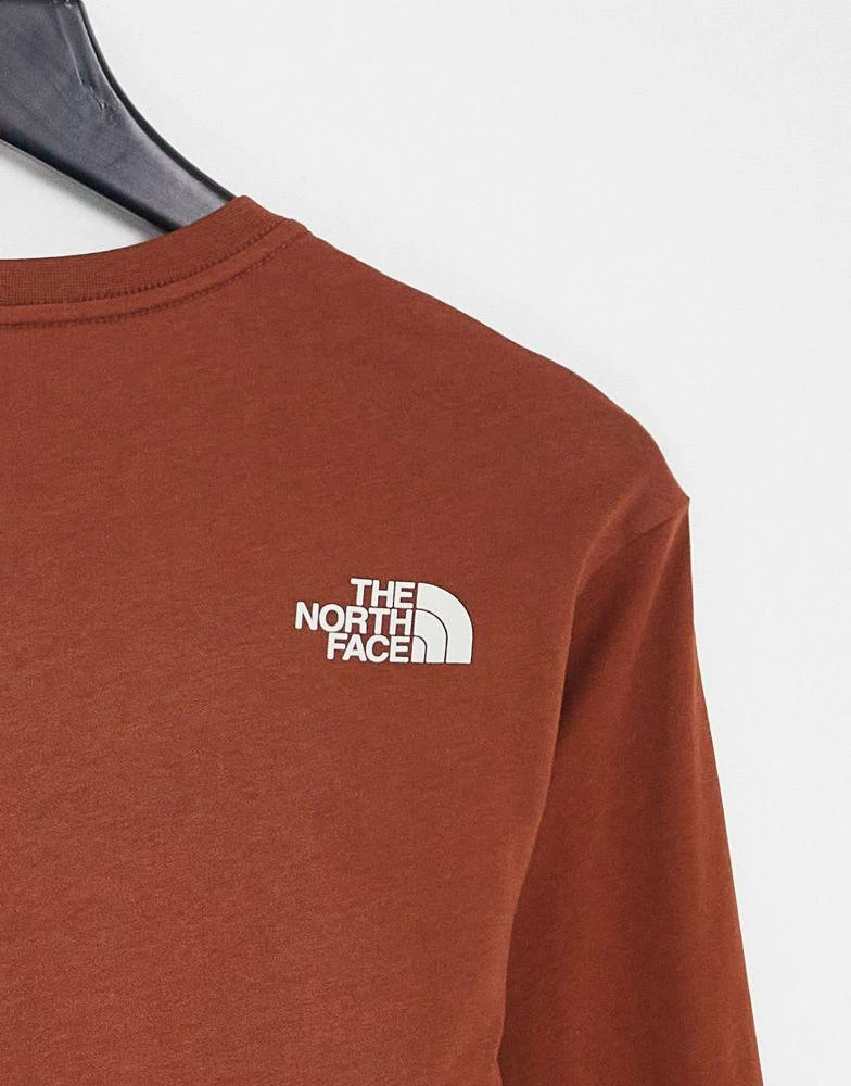 商品The North Face|The North Face Center Dome long sleeve t-shirt in brown Exclusive at ASOS,价格¥204,第4张图片详细描述
