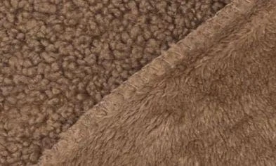 商品NORTHPOINT|Solid Faux Fur & Faux Shearling Throw,价格¥92,第2张图片详细描述