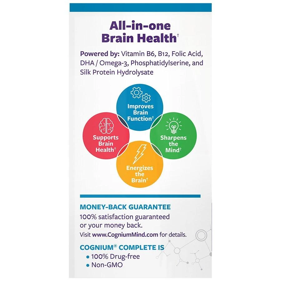 商品Natrol|Cognium Complete Capsules,价格¥217,第2张图片详细描述