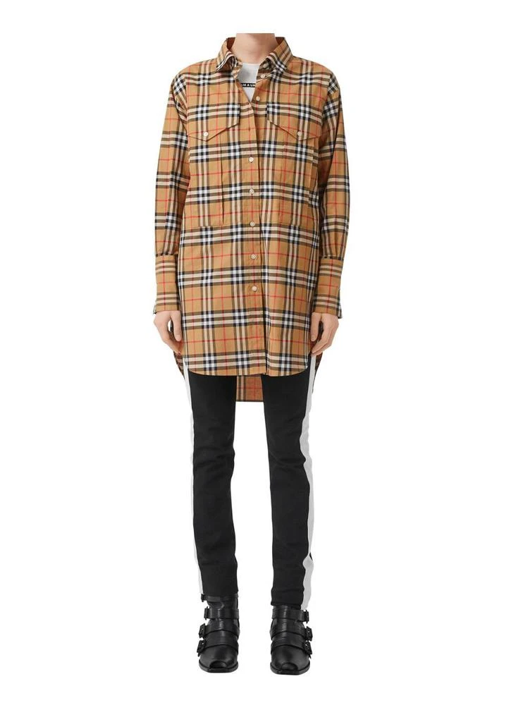 商品Burberry|Vintage check cotton oversized shirt,价格¥3208,第4张图片详细描述