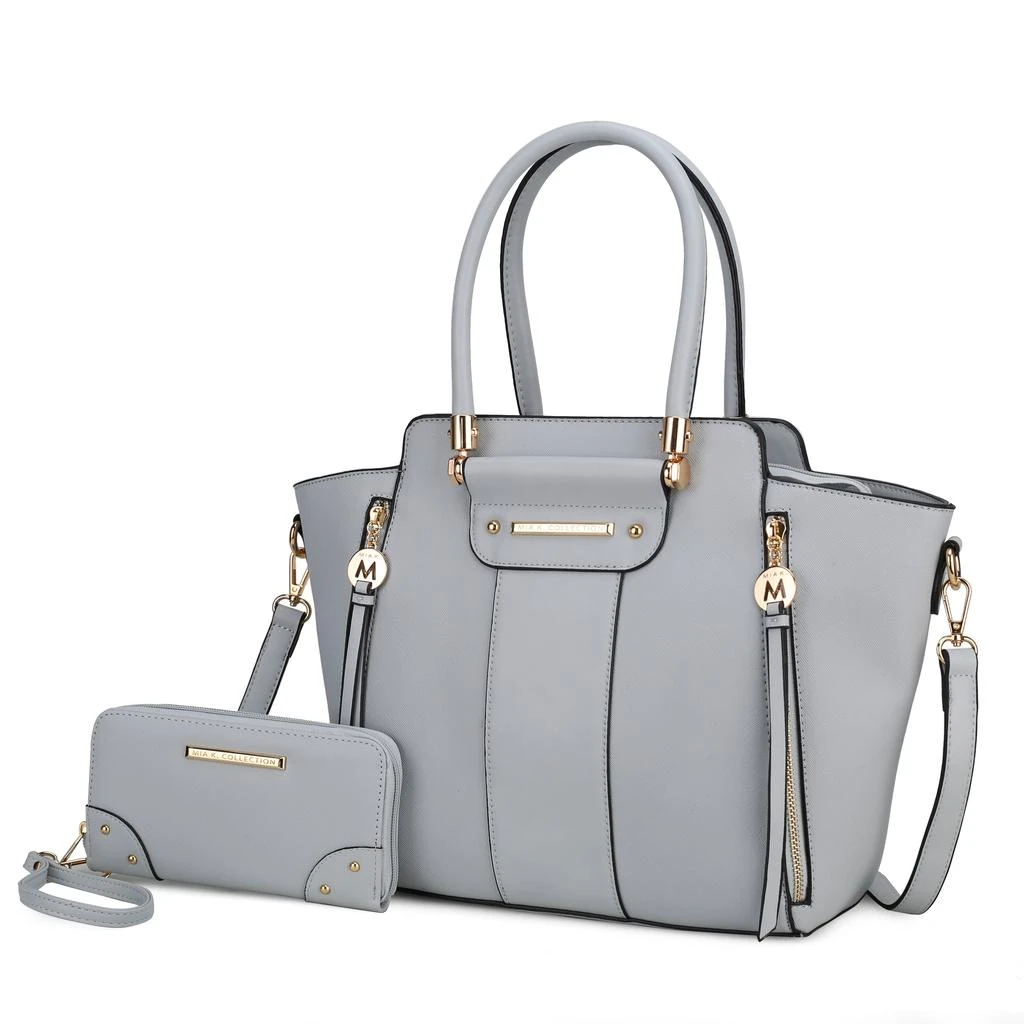 商品MKF Collection By Mia K.|Eliana Vegan Leather Women’s Tote Bag with wallet,价格¥571,第1张图片