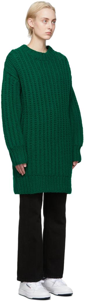 Green Hand Knitted Sweater商品第2张图片规格展示
