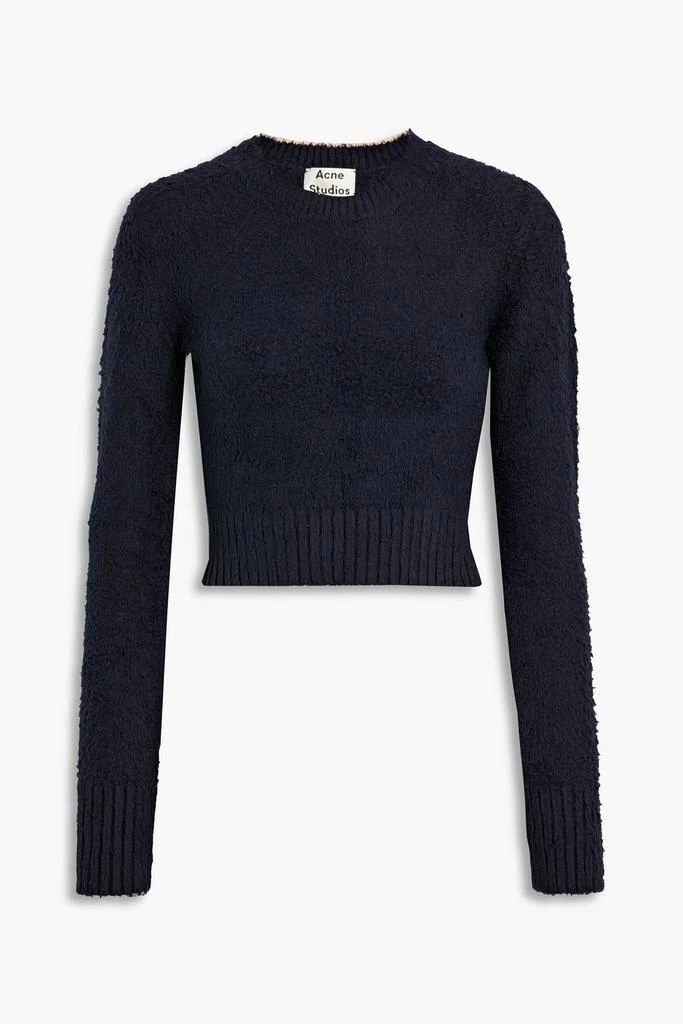 商品Acne Studios|Cropped brushed cotton-blend sweater,价格¥1484,第3张图片详细描述