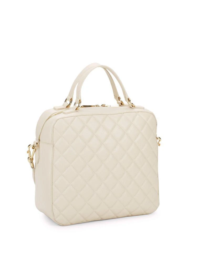 商品Moschino|Quilted Leather Satchel,价格¥1101,第4张图片详细描述