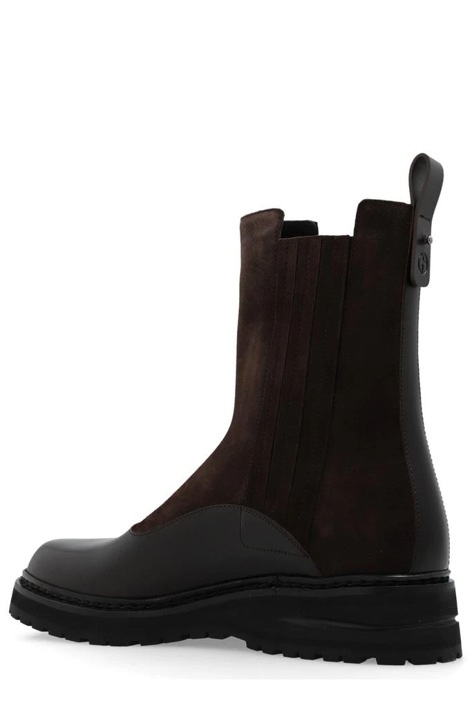 商品Giorgio Armani|Giorgio Armani Round Toe Ankle Boots,价格¥6613,第3张图片详细描述