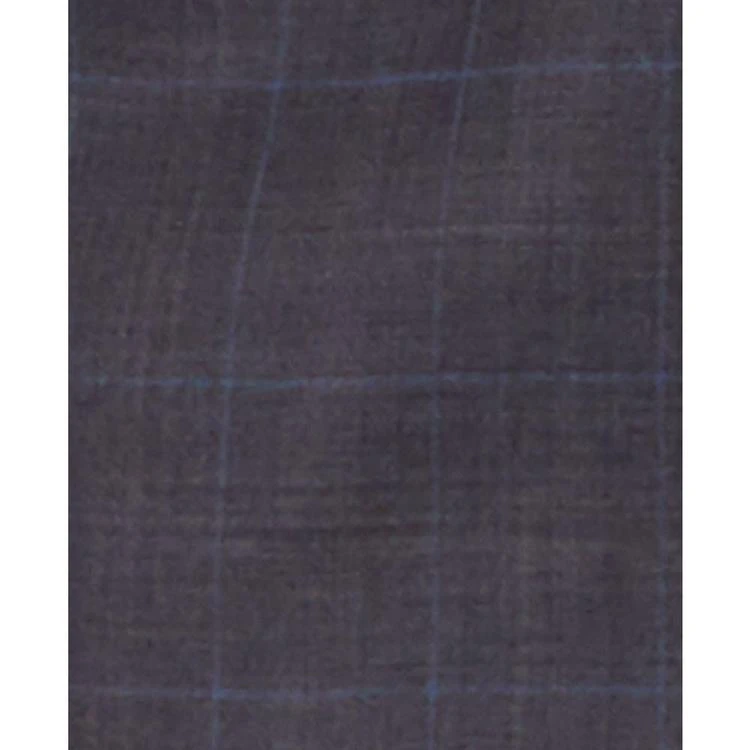X-Fit Men's Charcoal/Dark Brown/Blue Windowpane Slim Fit Suit 商品