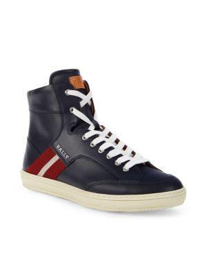 商品Bally|Oldani Leather High-Top Sneakers,价格¥2242,第4张图片详细描述